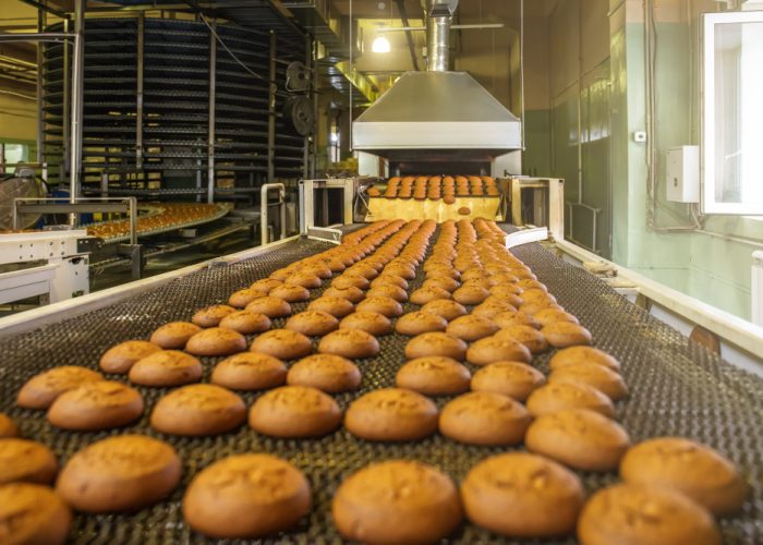 Automatic,Bakery,Production,Line,With,Sweet,Cookies,On,Conveyor,Belt